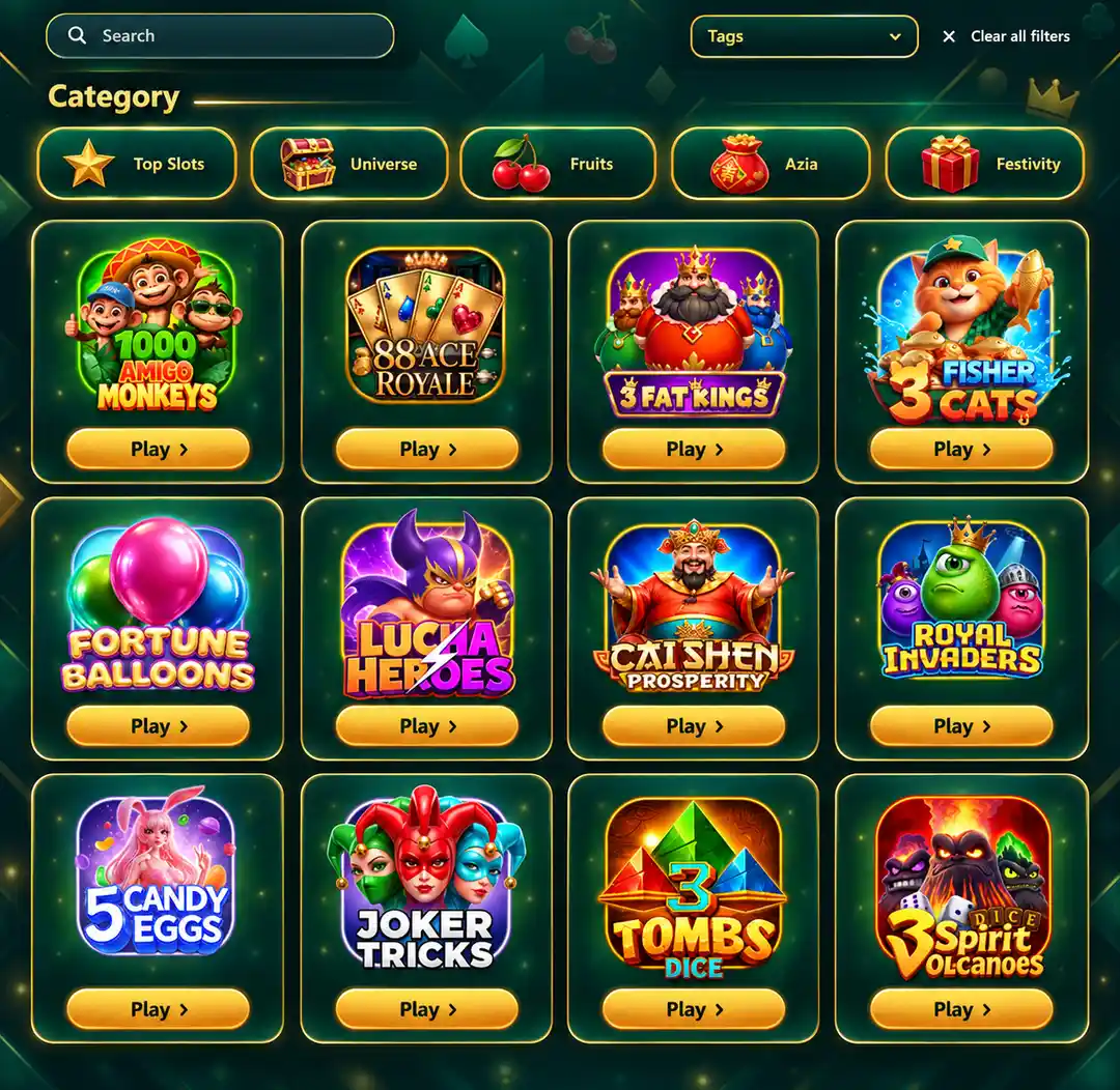 Slots Amigo Casino game library